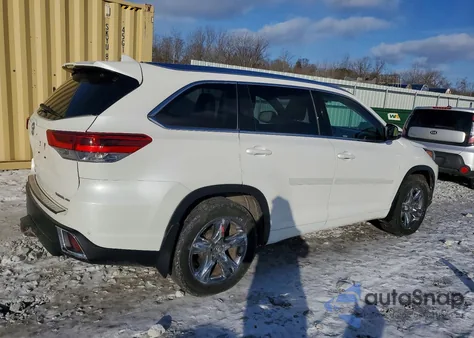 2018 Toyota Highlander Limited z USA, uszkodzony, nr VIN 5TDDZRFHXJS867462
